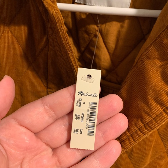 Madewell Women’s Quilted Corduroy Walton Shirt Jacket NWT - Picture 9 of 11